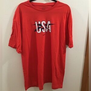 Reebok Men's Red USA Graphic Tee